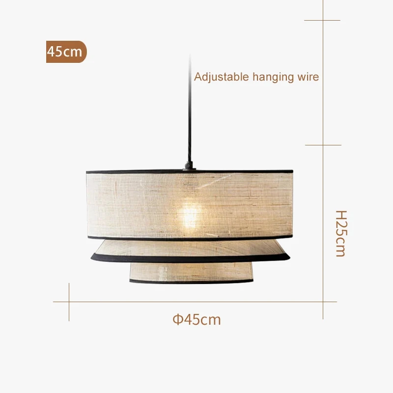 Lustre Nordique En Tissu Pour Décoration Intérieure Moderne 11 Lustre Nordique En Tissu Pour Décoration Intérieure Moderne – Image 9