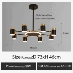Lustre Nordique Moderne Pour éclairage Intérieur Décoratif 21 Lustre Nordique Moderne Pour éclairage Intérieur Décoratif -Lumeers Boutique lustre nordique moderne pour clairage int rieur d coratif 8