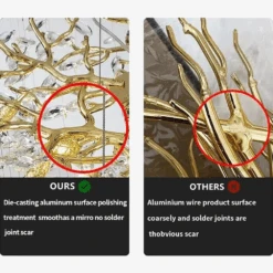 Lustre à Pampilles En Cristal Pour éclairage Intérieur à LED -Lumeers Boutique lustre pampilles en cristal pour clairage int rieur led 5