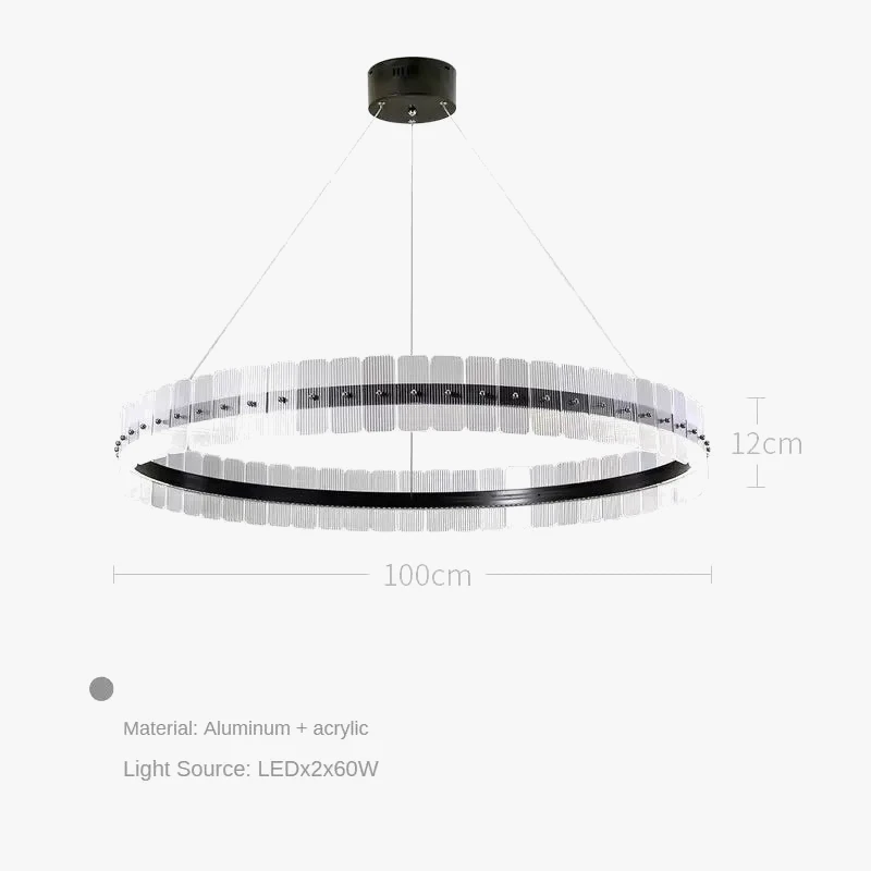Lustre Postmoderne Minimaliste Avec Anneau Circulaire Créatif 9 Lustre Postmoderne Minimaliste Avec Anneau Circulaire Créatif – Image 7