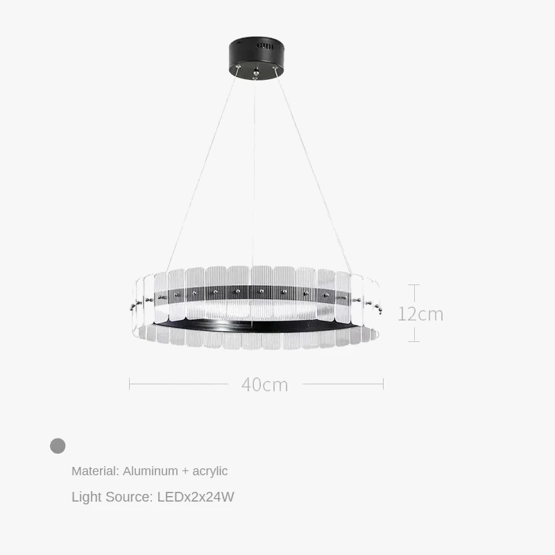 Lustre Postmoderne Minimaliste Avec Anneau Circulaire Créatif 10 Lustre Postmoderne Minimaliste Avec Anneau Circulaire Créatif – Image 8