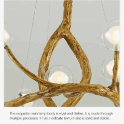 Lustre Suspendu En Résine Style Moderne Lampe Rétro Branche D'arbre 16 Lustre Suspendu En Résine Style Moderne Lampe Rétro Branche D'arbre -Lumeers Boutique lustre suspendu en r sine style moderne lampe r tro branche d arbre 4