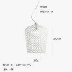 Lustre Suspendu à Led En Acrylique Design Nordique Pour éclairage Intérieur -Lumeers Boutique lustre suspendu led en acrylique design nordique pour clairage int rieur 9