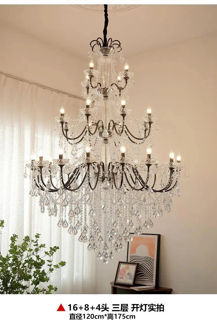 Lustre Vintage à LED En Cristal Pour Un éclairage élégant 9 Lustre Vintage à LED En Cristal Pour Un éclairage élégant – Image 7