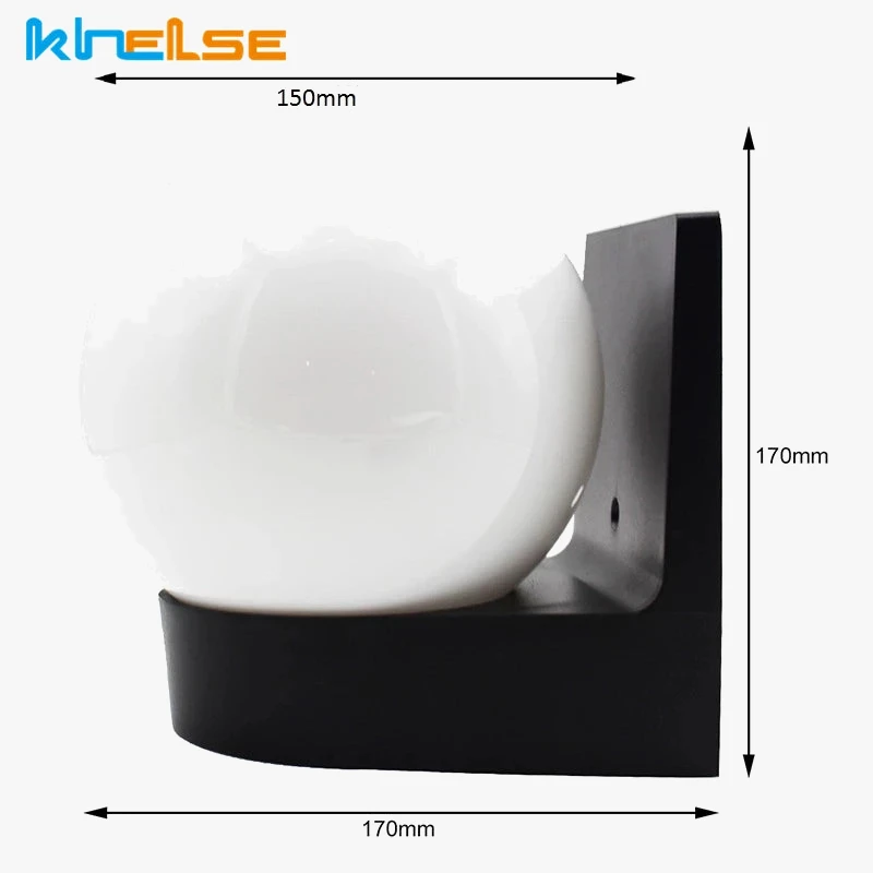Moderne LED Globe Applique 15W Extérieur Étanche Jardin Appliques Murales Balcon Cour Ailse Escalier Extérieur Applique Murale 7 Moderne LED Globe Applique 15W Extérieur Étanche Jardin Appliques Murales Balcon Cour Ailse Escalier Extérieur Applique Murale – Image 5