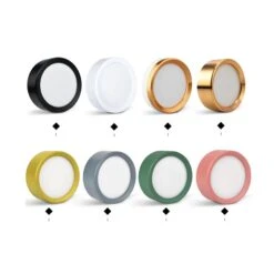 Spot Design LED Circulaire En Aluminium Coloré Jasob -Lumeers Boutique plafonnier design led circulaire en aluminium colore jasob opt