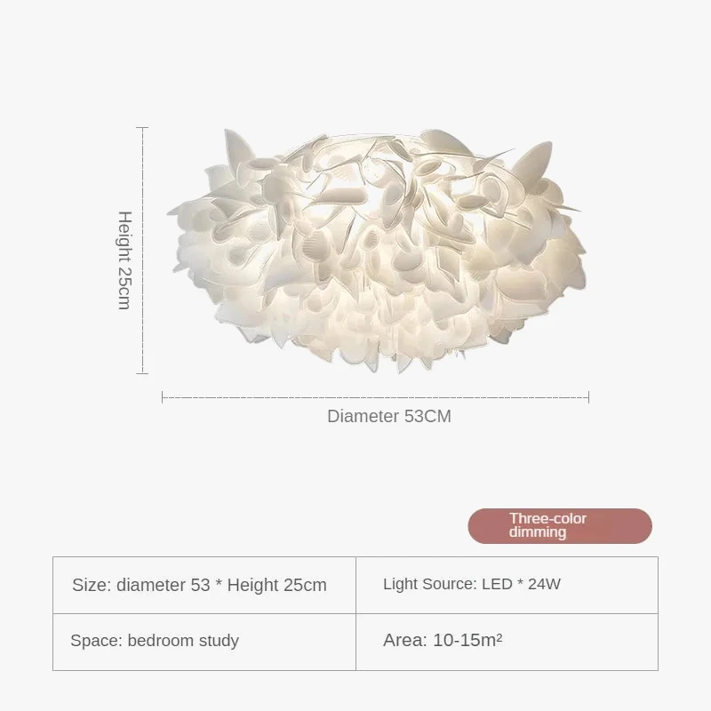 Plafonnier En Acrylique Créatif à Pétales Design Moderne Décoratif 10 Plafonnier En Acrylique Créatif à Pétales Design Moderne Décoratif – Image 8