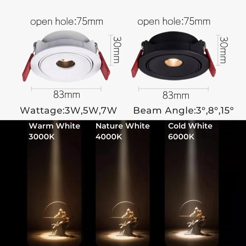 Plafonnier Encastré Led Anti-éblouissement Pour éclairage Intérieur 6 Plafonnier Encastré Led Anti-éblouissement Pour éclairage Intérieur – Image 4