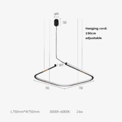 Plafonnier Led Carré Avec Capteur Manuel Tendance 2024 éclairage Moderne -Lumeers Boutique plafonnier led carr avec capteur manuel tendance 2024 clairage moderne 8