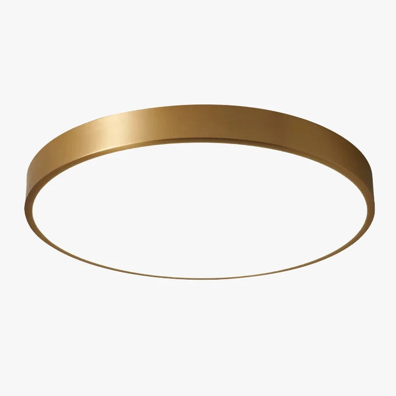 Plafonnier Led Minimaliste à Télécommande En Laiton Doré 8 Plafonnier Led Minimaliste à Télécommande En Laiton Doré – Image 6