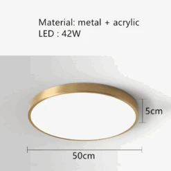 Plafonnier Led Minimaliste à Télécommande En Laiton Doré 20 Plafonnier Led Minimaliste à Télécommande En Laiton Doré -Lumeers Boutique plafonnier led minimaliste t l commande en laiton dor 8