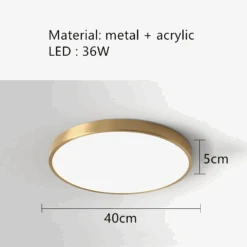 Plafonnier Led Minimaliste à Télécommande En Laiton Doré 21 Plafonnier Led Minimaliste à Télécommande En Laiton Doré -Lumeers Boutique plafonnier led minimaliste t l commande en laiton dor 9