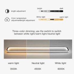 Plafonnier Led Moderne Design Minimaliste à Longue Bande 15 Plafonnier Led Moderne Design Minimaliste à Longue Bande -Lumeers Boutique plafonnier led moderne design minimaliste longue bande 3