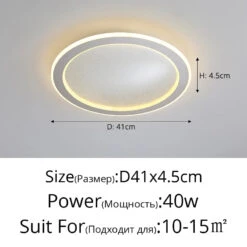 Plafonnier Led Moderne En Forme Danneau Pour Décoration Intérieure -Lumeers Boutique plafonnier led moderne en forme danneau pour d coration int rieure 7