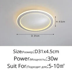 Plafonnier Led Moderne En Forme Danneau Pour Décoration Intérieure -Lumeers Boutique plafonnier led moderne en forme danneau pour d coration int rieure 8