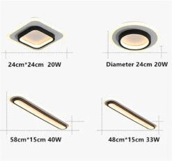 Plafonnier Led Moderne Pour Intérieur Et Bureau élégant 16 Plafonnier Led Moderne Pour Intérieur Et Bureau élégant -Lumeers Boutique plafonnier led moderne pour int rieur et bureau l gant 4