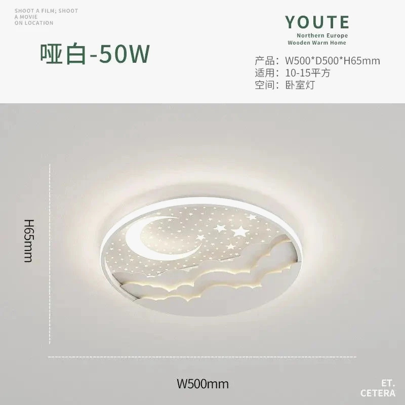 Plafonnier Led Moderne étoile Lune Pour Décoration Et Lecture 8 Plafonnier Led Moderne étoile Lune Pour Décoration Et Lecture – Image 6