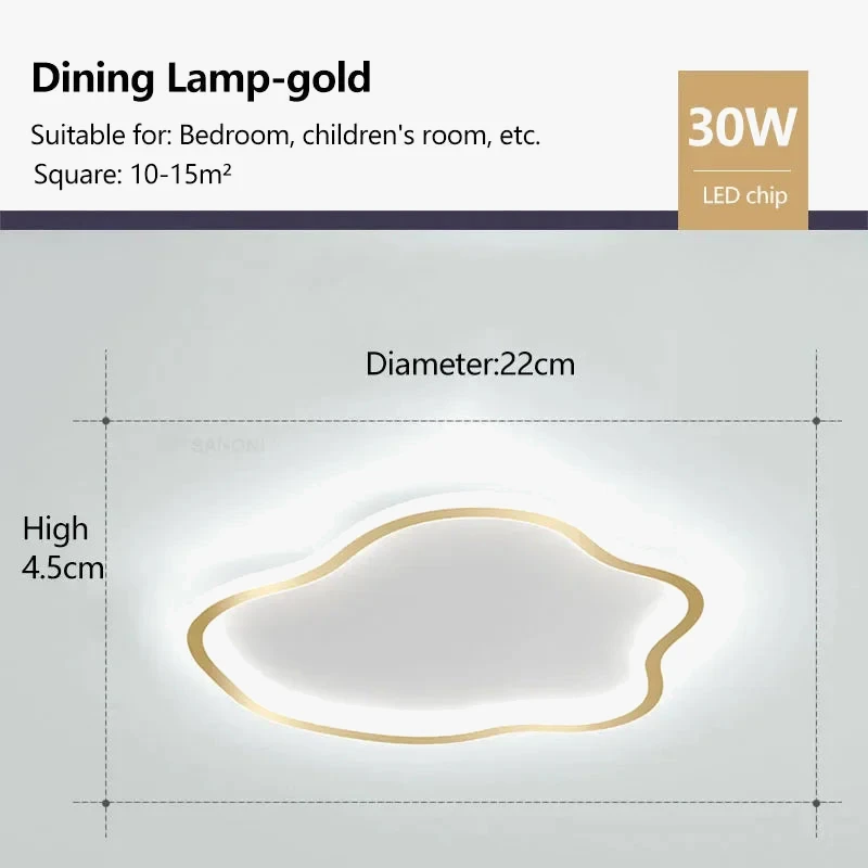 Plafonnier Led Nordique Pour Décoration Intérieure Moderne 10 Plafonnier Led Nordique Pour Décoration Intérieure Moderne – Image 8