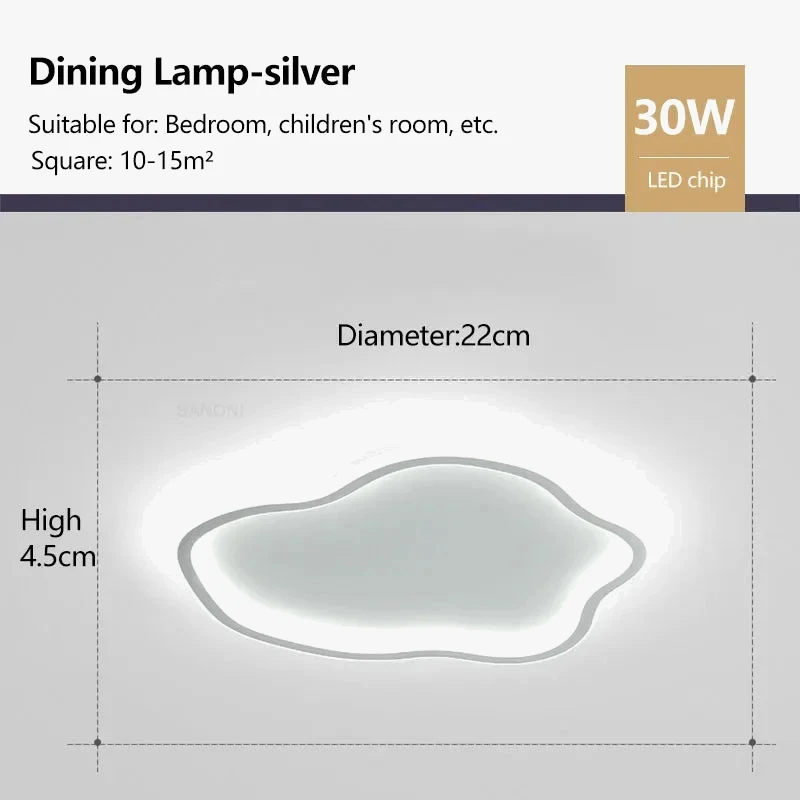 Plafonnier Led Nordique Pour Décoration Intérieure Moderne 12 Plafonnier Led Nordique Pour Décoration Intérieure Moderne – Image 10