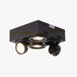 Plafonnier Moderne LED Amovible Et Réglable Montaine 11 Plafonnier Moderne LED Amovible Et Réglable Montaine -Lumeers Boutique plafonnier moderne led amovible et reglable montaine noir