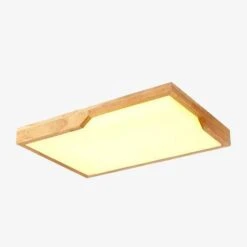 Plafonnier Rectangle En Bois à LED Tatami