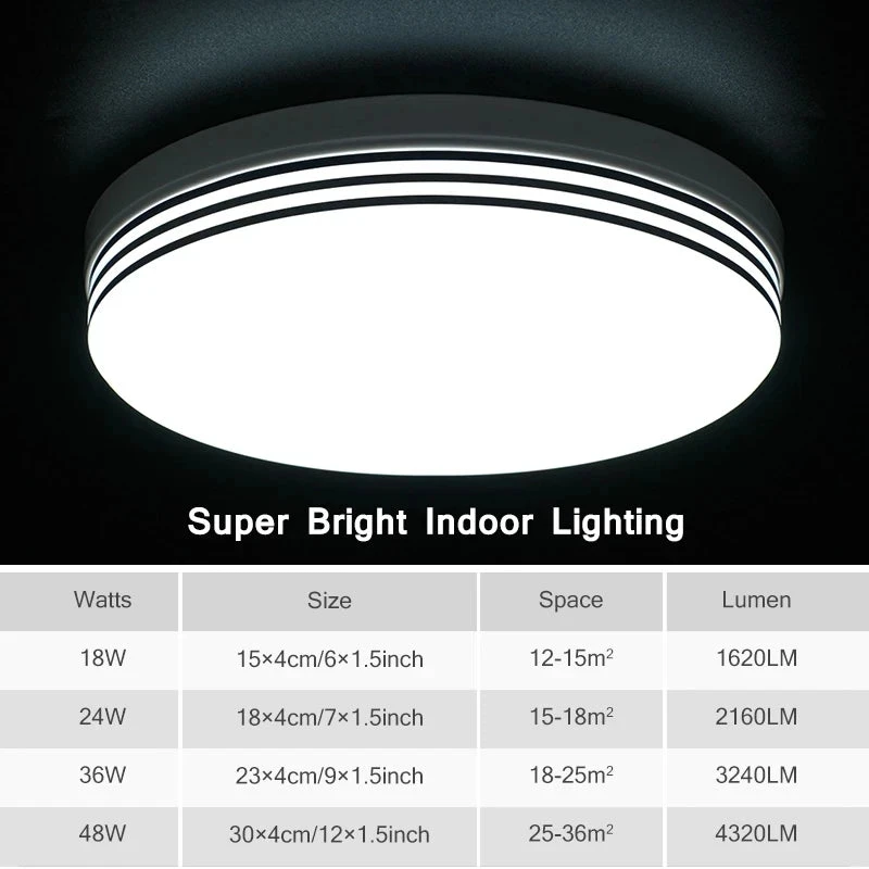 Plafonnier Rond Ultra-mince Led Moderne Pour éclairage Intérieur 5 Plafonnier Rond Ultra-mince Led Moderne Pour éclairage Intérieur – Image 3