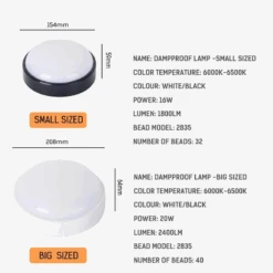 Plafonnier étanche Pour Intérieur Et Extérieur Design Moderne -Lumeers Boutique plafonnier tanche pour int rieur et ext rieur design moderne 5