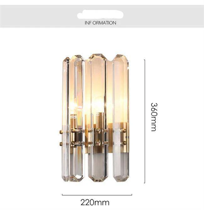 Applique Murale En Cristal Et Socle Doré Wall 5 Applique Murale En Cristal Et Socle Doré Wall – Image 3