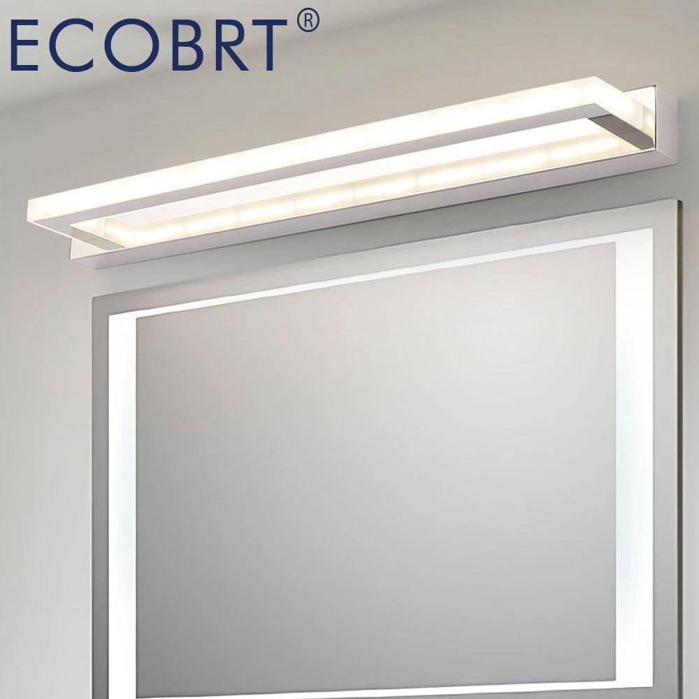 Applique Murale LED Chromé Pour Miroir 42cm 4 Applique Murale LED Chromé Pour Miroir 42cm – Image 2