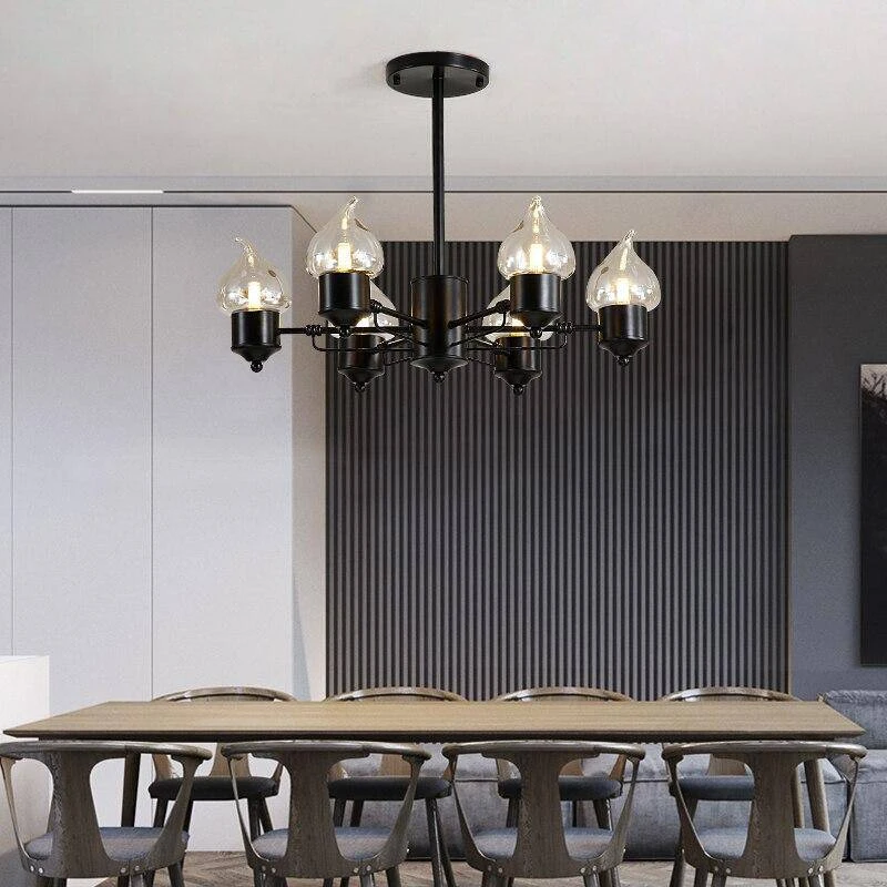 Lustre Design à Lampes Bougies Moderne 4 Lustre Design à Lampes Bougies Moderne – Image 2