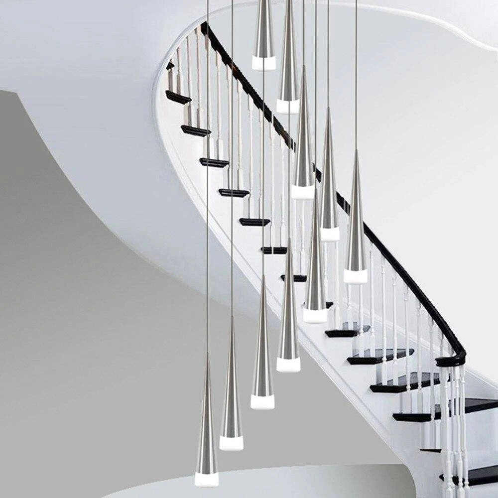 Suspension Design Long Cone à LED Tube 5 Suspension Design Long Cone à LED Tube – Image 3