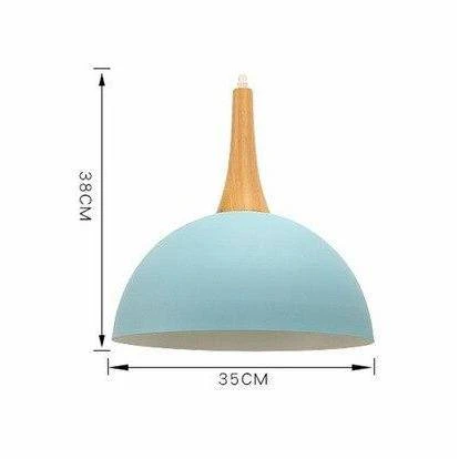 Suspension Demi Boule Coloré Et Support En Bois 8 Suspension Demi Boule Coloré Et Support En Bois – Image 6