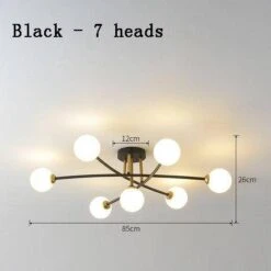 Lustre Design à LED En Métal Avec Plusieurs Boules En Verre Creative -Lumeers Boutique product image 1212838933 9c451bdc fe9e 4655 9b59 899c358914ec