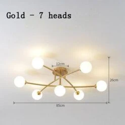 Lustre Design à LED En Métal Avec Plusieurs Boules En Verre Creative -Lumeers Boutique product image 1212838934 c9c87f99 7fc5 4e5f 90a0 82d40edd9b91