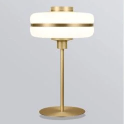 Lampe De Chevet Moderne LED Aux Formes Arrondies Et Pied Doré Hotel 7 Lampe De Chevet Moderne LED Aux Formes Arrondies Et Pied Doré Hotel -Lumeers Boutique product image 1212845759 b67de7be 3e98 47f3 a15a 71071d837704