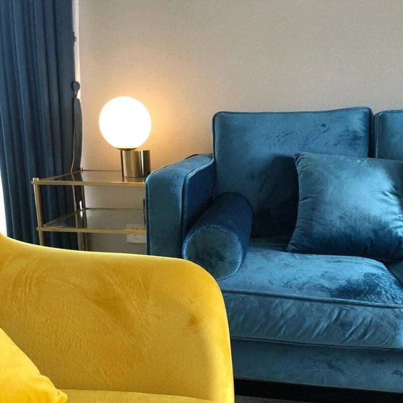 Lampe De Chevet Doré Avec Boule En Verre Nordic 5 Lampe De Chevet Doré Avec Boule En Verre Nordic – Image 3