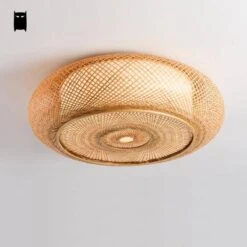 Plafonnier En Bambou Rond Style Japonais Woven -Lumeers Boutique product image 1316920452 a8ffc153 9e0d 4207 99d4 03a98e1cacee