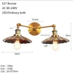 Applique Murale Design à LED Avec Double Lampes En Métal Rétro Light 11 Applique Murale Design à LED Avec Double Lampes En Métal Rétro Light -Lumeers Boutique product image 1330486522 64e540a5 e171 4c74 b379 d469ef39dbfc