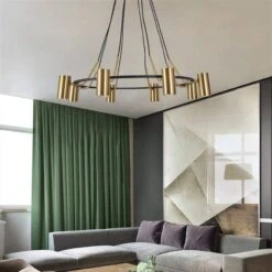 Lustre Moderne Et Design LED Avec Cercle Noir Et Spots Dorés -Lumeers Boutique product image 1339144102 6ccea51c 2946 4dcf 8a33 2eb7194d774d