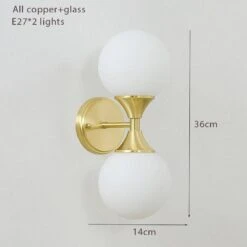 Applique Murale Design à LED Dorée Avec Boule En Verre Luxury -Lumeers Boutique product image 1339147504 bf4e650b 8f92 4867 9350 de6788057b6c