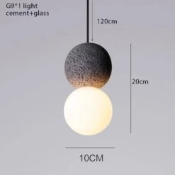 Suspension Design En Boule En Ciment Façon Terrazzo LED -Lumeers Boutique product image 1339149423 5b2a1545 0df8 4b3f 93b8 ee2b414aadf9