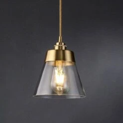 Suspension Design LED Dorée Et Abat-jour En Verre Luxury -Lumeers Boutique product image 1339150468 6ebfd334 d118 47f8 b27b c38bc5271250