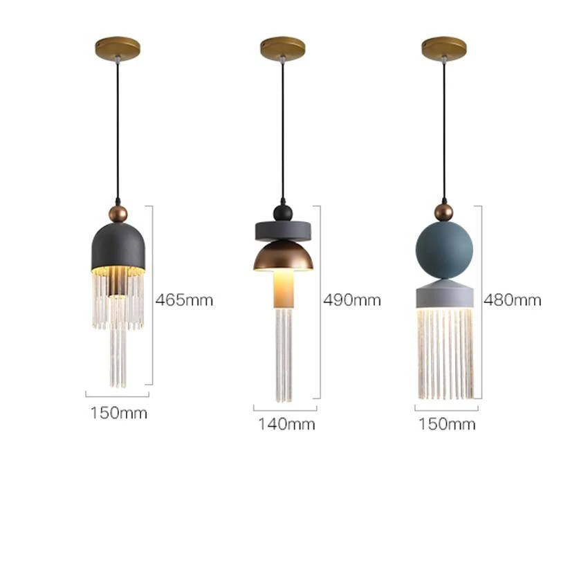 Suspension Design Colorées Créatives Tassel 11 Suspension Design Colorées Créatives Tassel – Image 9