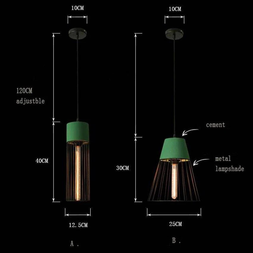 Suspension Design LED En Métal Style Cage Rétro Coffee 8 Suspension Design LED En Métal Style Cage Rétro Coffee – Image 6