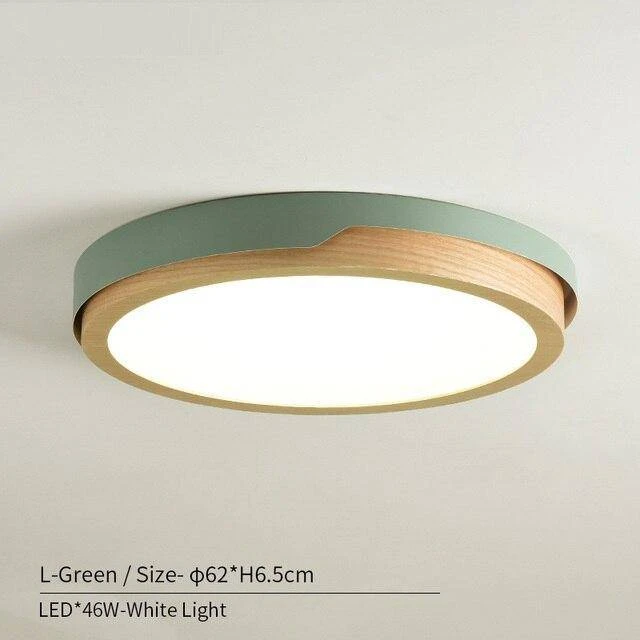 Plafonnier LED En Bois Et Métal Nordic (plusieurs Couleurs) 10 Plafonnier LED En Bois Et Métal Nordic (plusieurs Couleurs) – Image 8