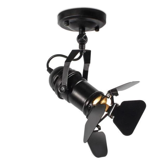 Spot Moderne à LED Cylindre En Métal Noir Style Caméra 10 Spot Moderne à LED Cylindre En Métal Noir Style Caméra – Image 8