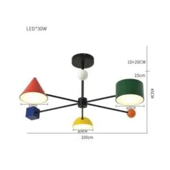 Plafonnier Enfant LED Avec Différentes Formes Géométriques Colorées -Lumeers Boutique product image 1393789229 3f5a5f11 5033 464b 9480 e7b6d321402a