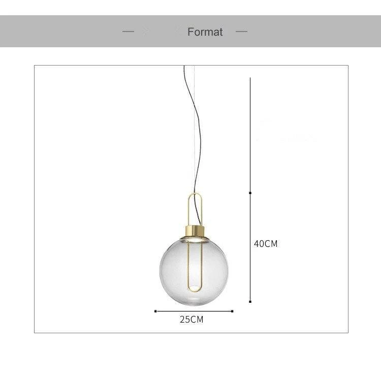 Suspension Design Boule De Verre Et Socle Chromé 11 Suspension Design Boule De Verre Et Socle Chromé – Image 9