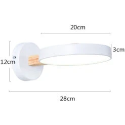 Applique Murale Scandinave LED Circulaire Et Détails En Bois Cesia 25 Applique Murale Scandinave LED Circulaire Et Détails En Bois Cesia -Lumeers Boutique product image 1395110644