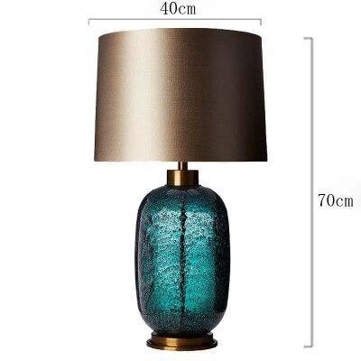 Lampe à Poser Design LED En Verre à Motifs Avec Abat-jour Métal 4 Lampe à Poser Design LED En Verre à Motifs Avec Abat-jour Métal – Image 2